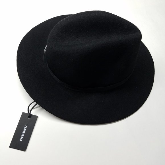 DIESEL Wool Canye Hat - Black - New - Picture 2 of 9